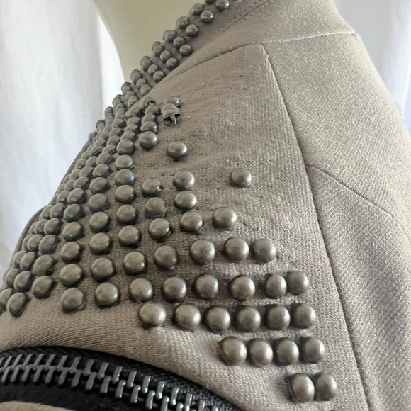 MINICUCCI X MARCANIO JACKET 2 in  1 SLEEVELESS JACKET MOTO STYLE BEADED GREEN 6 - Picture 14 of 16